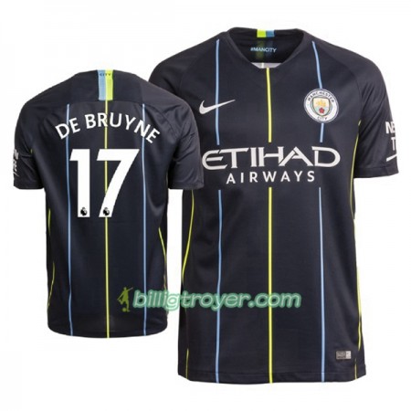 Billige Fotballdrakter Manchester City De Bruyne 17 Bortedraktsett 2018/19 Kortermet